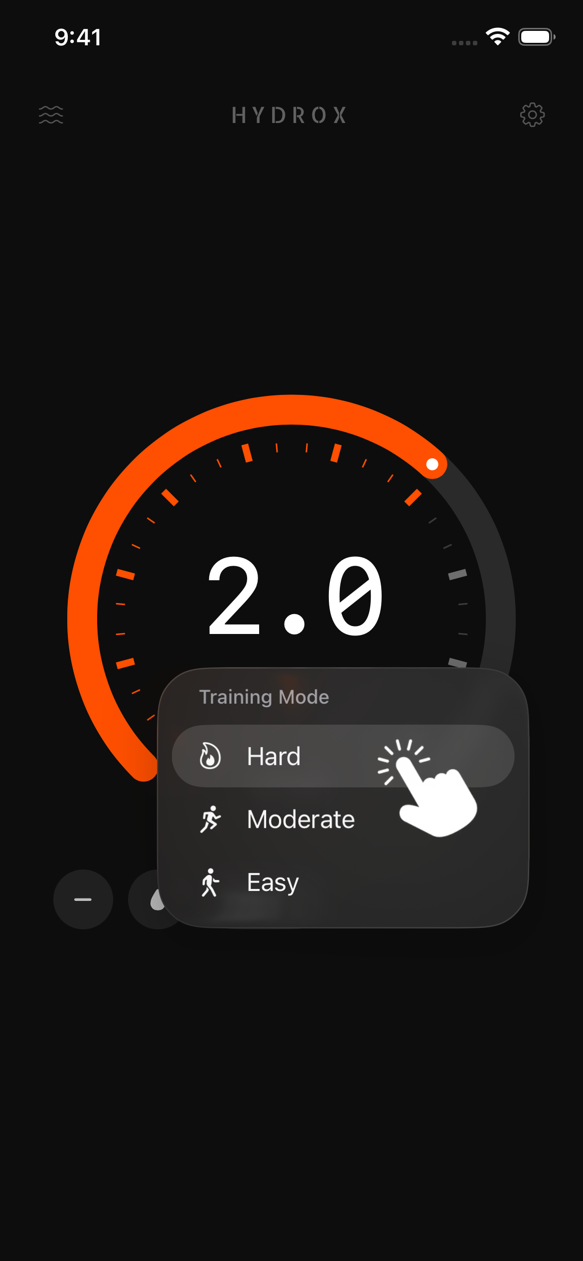 HYDROX app screenshot